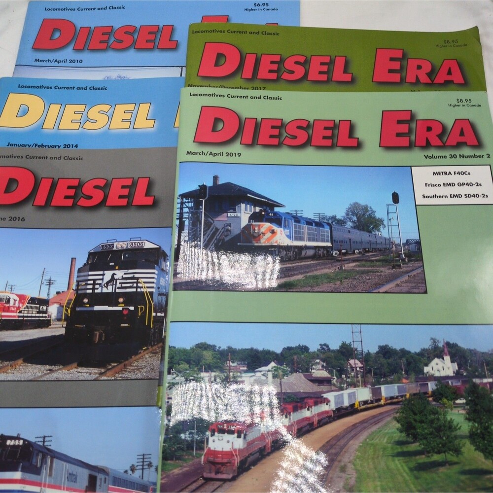 (5) Diesel Era Magazines